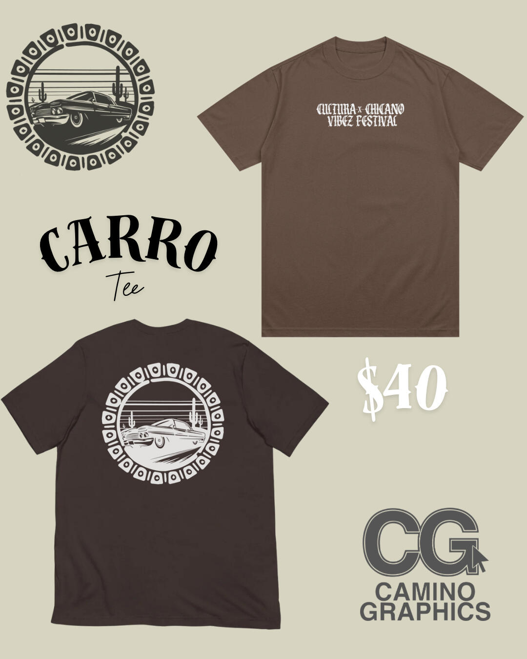 carro tee chicano vibez fest 2025
